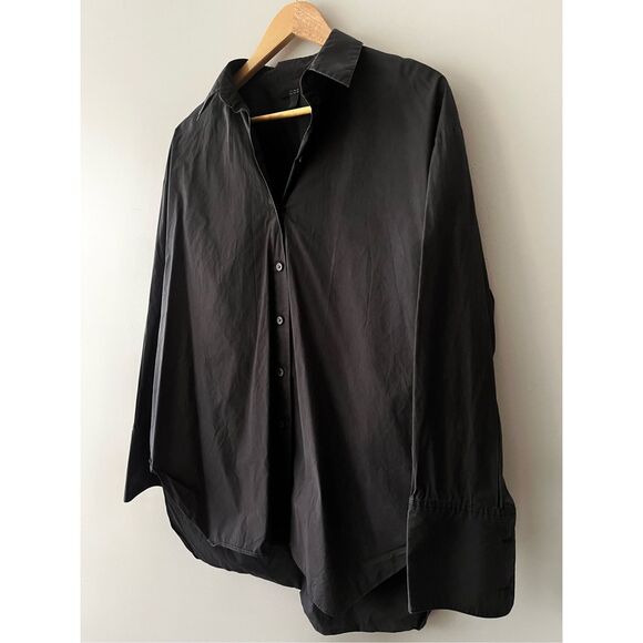 COS Tops - COS black oversized cotton shirt
